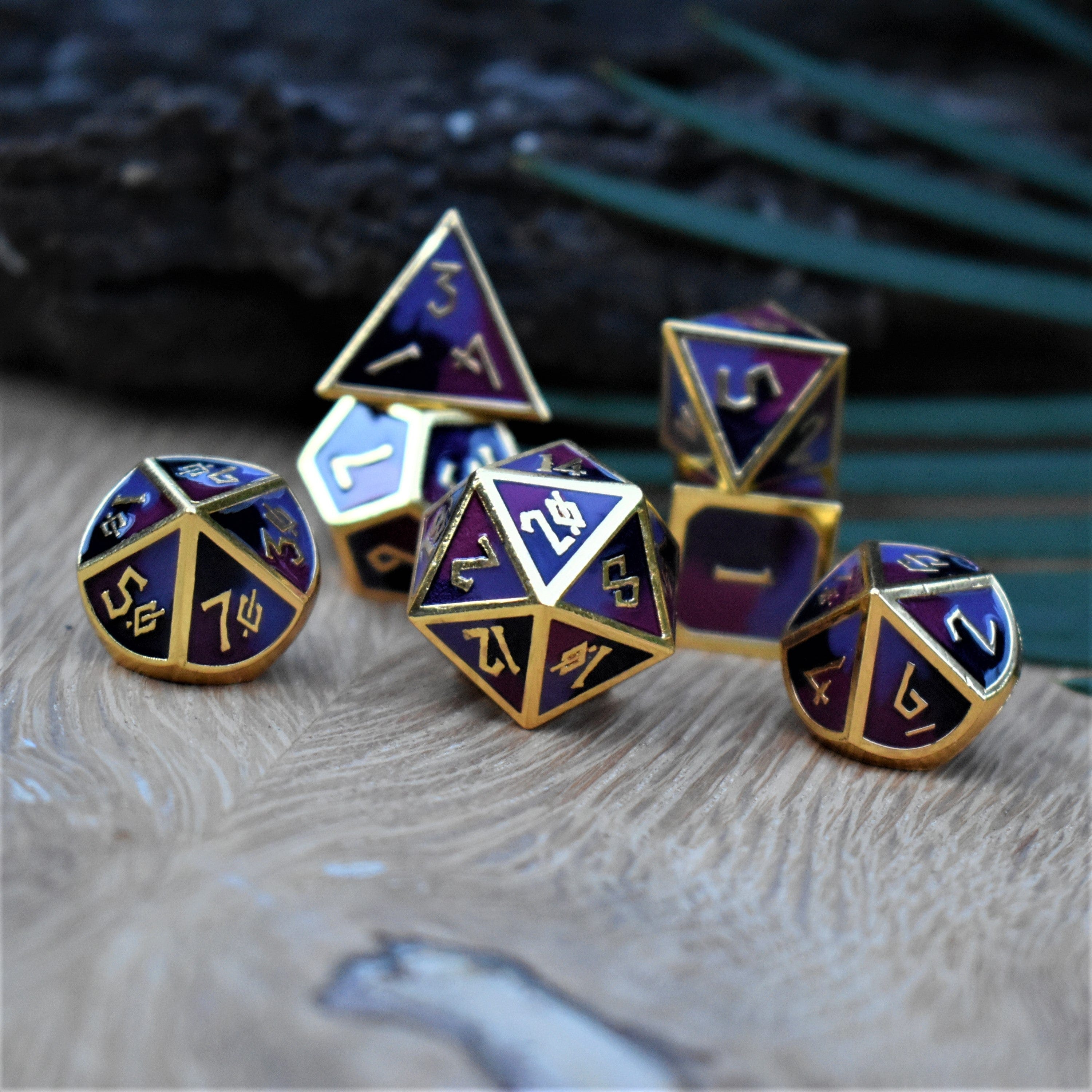 Misty Mountain Gaming Metal Vineyard Metal Dice Set