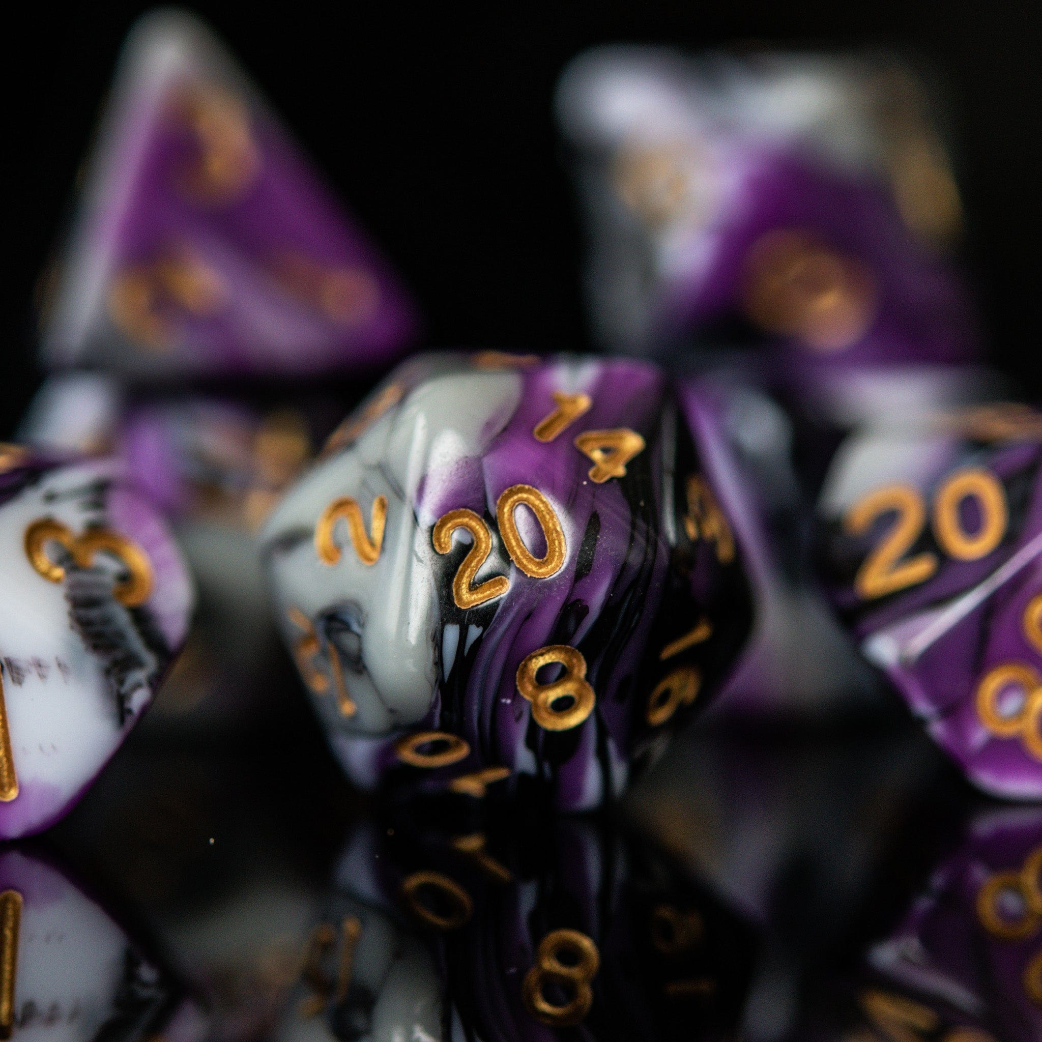 Misty Mountain Gaming Acrylic Dice Visions of Nightmares Acrylic Dice Set