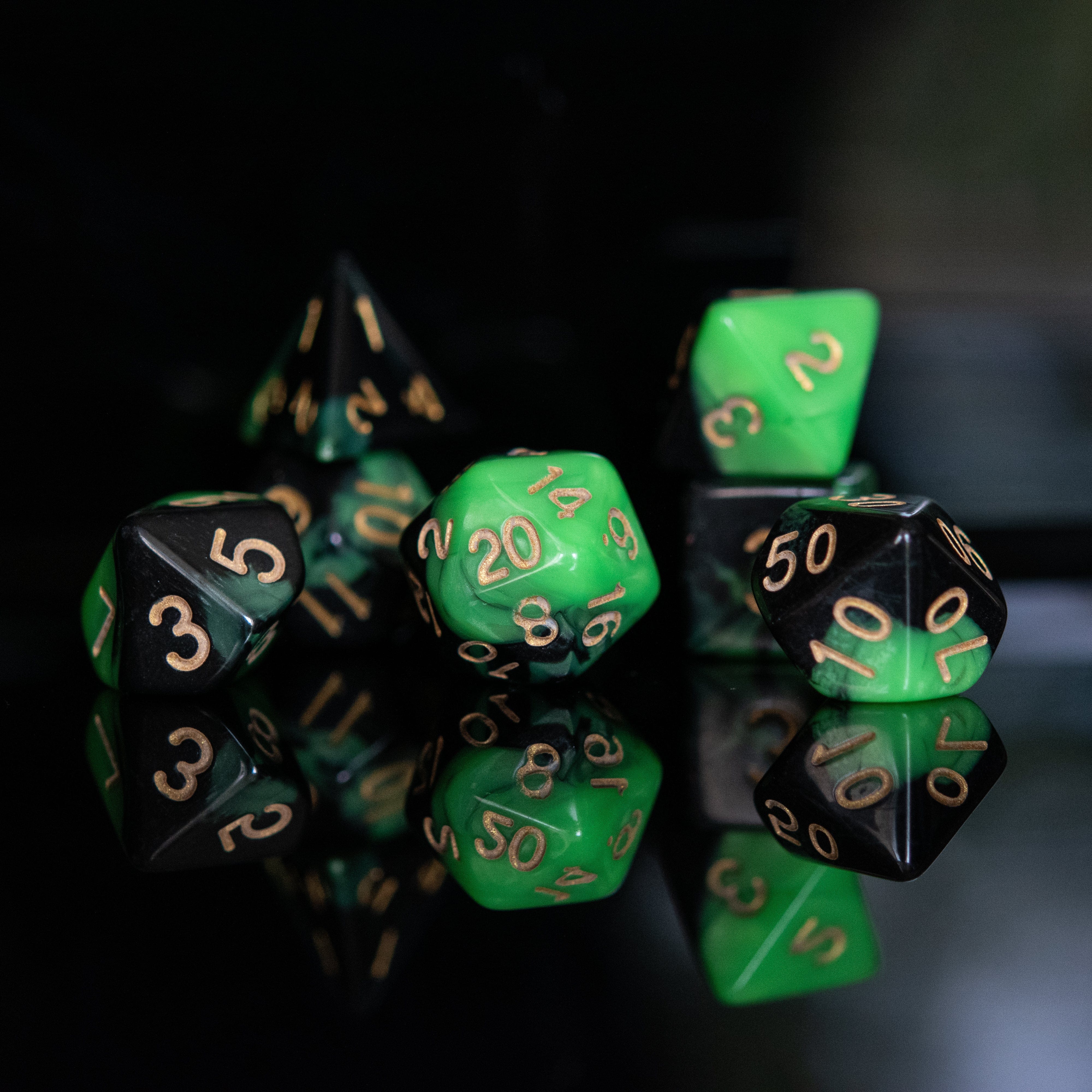 Misty Mountain Gaming Acrylic Dice Vortex Acrylic Dice Set
