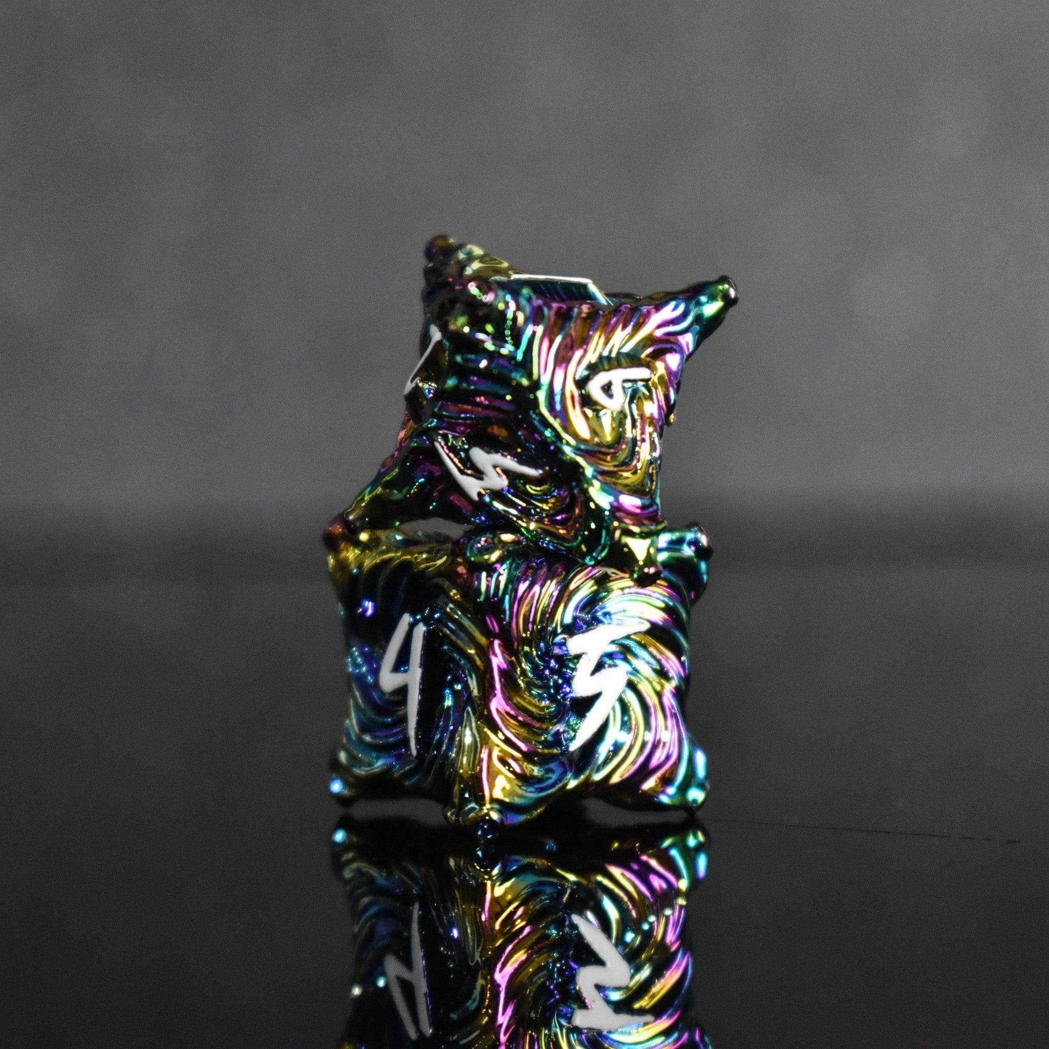 Misty Mountain Gaming Metal Vortex Warp Metal Dice Set - Iridescent