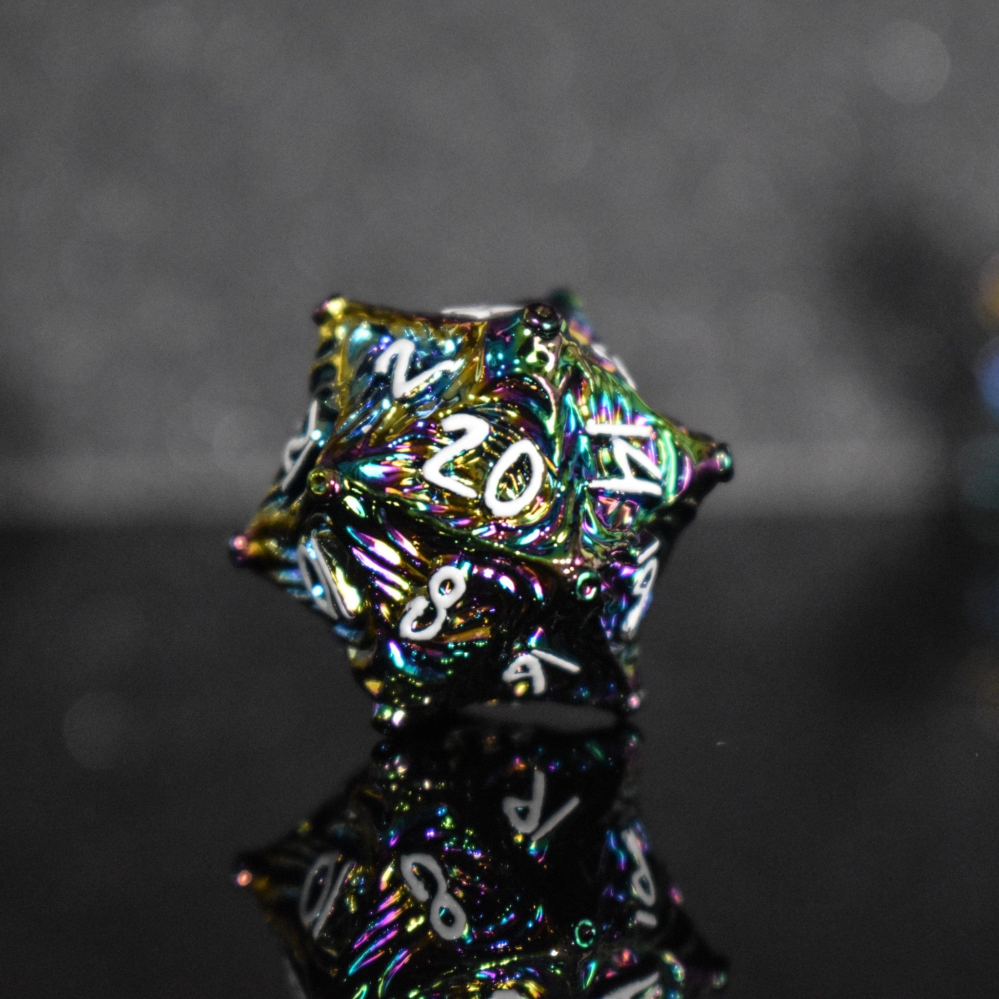 Misty Mountain Gaming Metal Vortex Warp Metal Dice Set - Iridescent