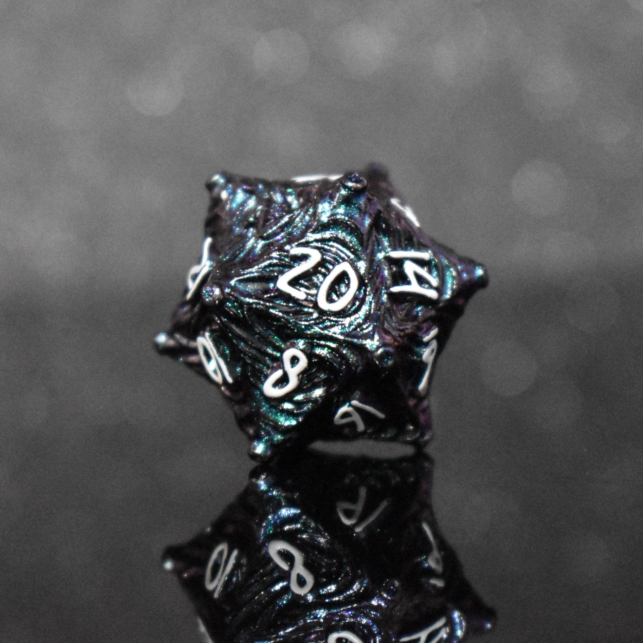Misty Mountain Gaming Metal Vortex Warp Metal Dice Set - Pearlescent Galaxy