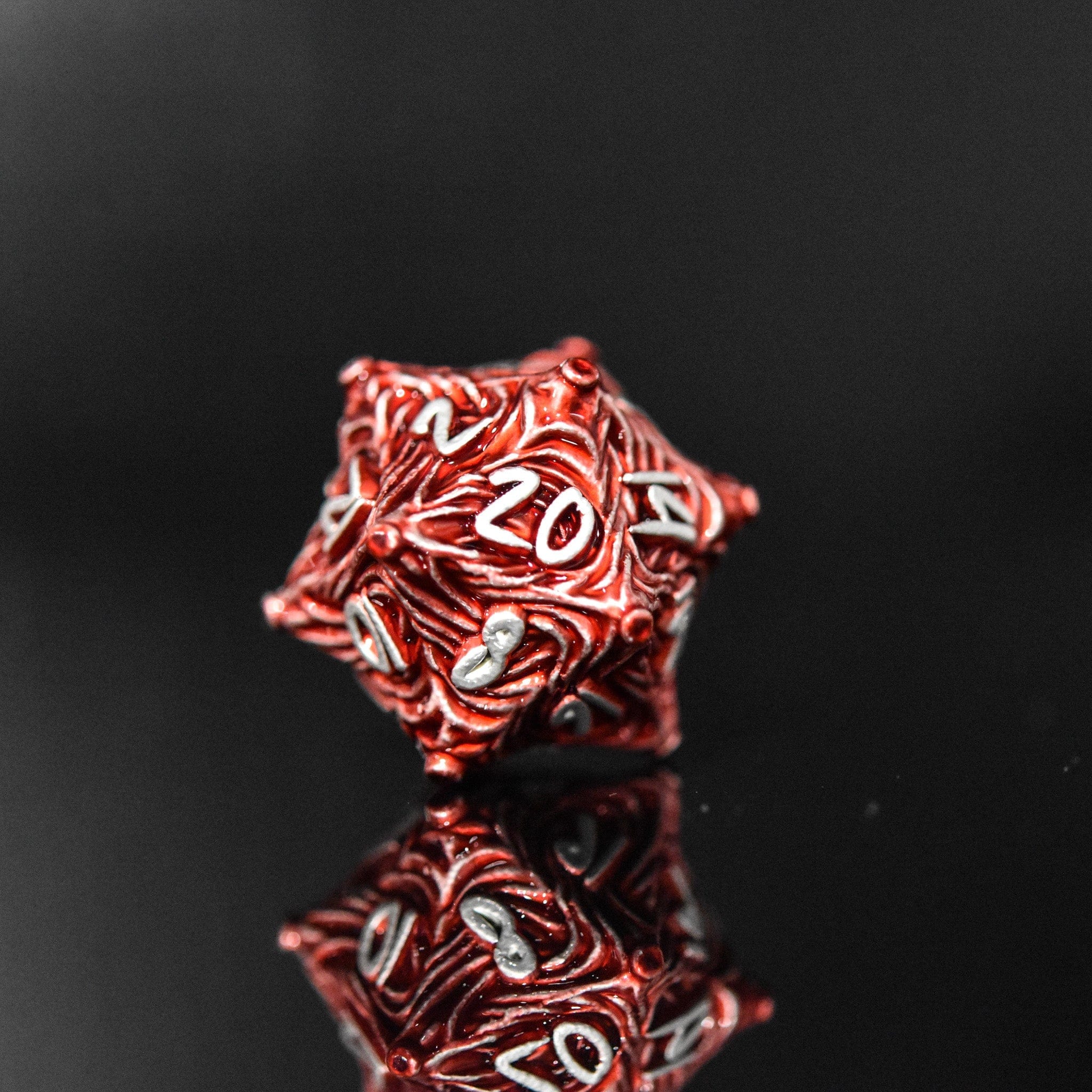 Misty Mountain Gaming Metal Vortex Warp Metal Dice Set - Red