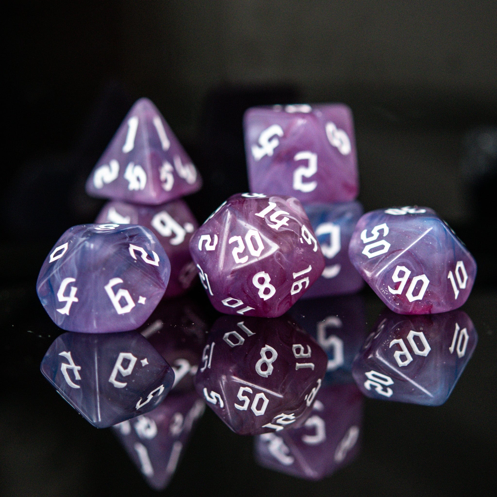 Misty Mountain Gaming Acrylic Dice Warlock Class Acrylic Dice Set