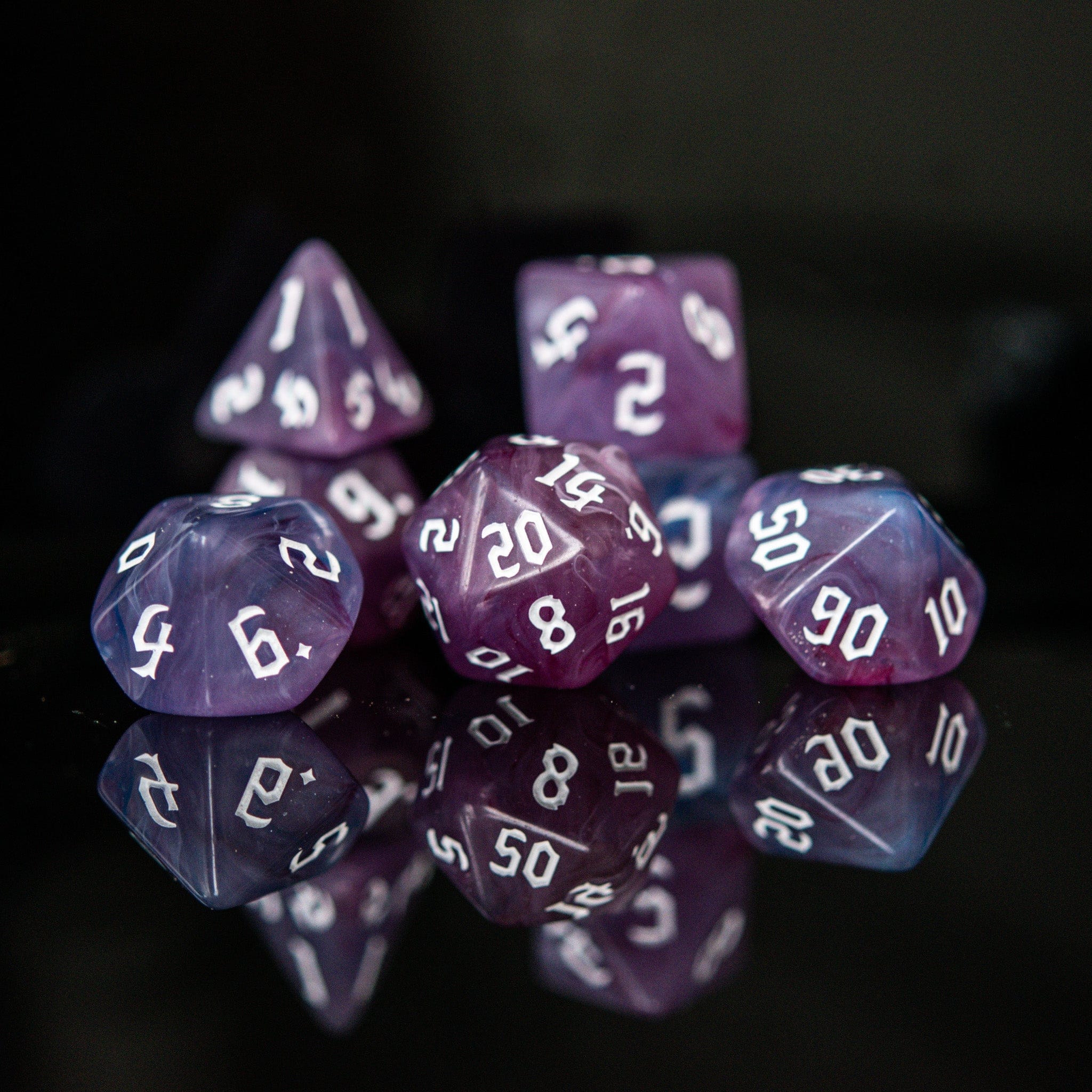 Misty Mountain Gaming Acrylic Dice Warlock Class Acrylic Dice Set