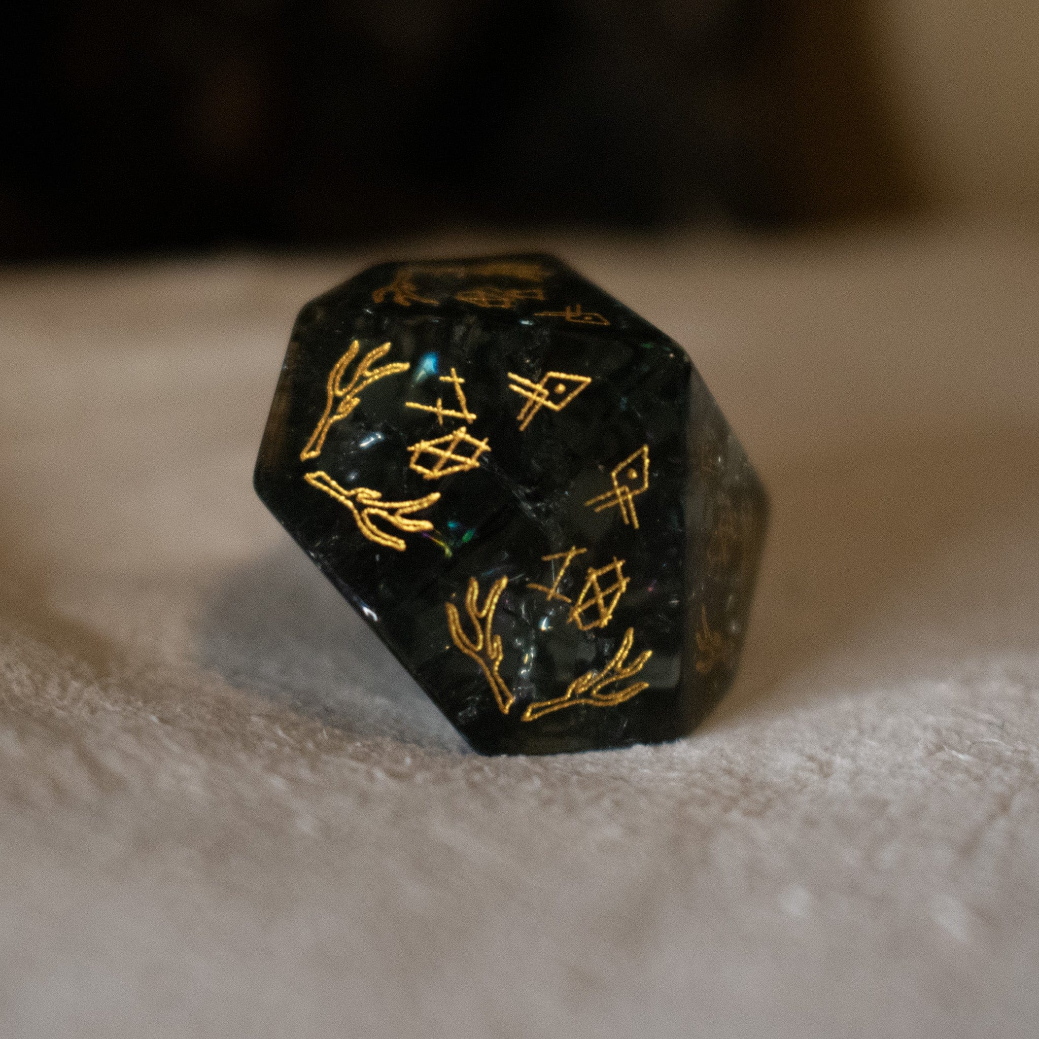 Misty Mountain Gaming Stone/Glass Wendigo Shattered Glass Dice Set