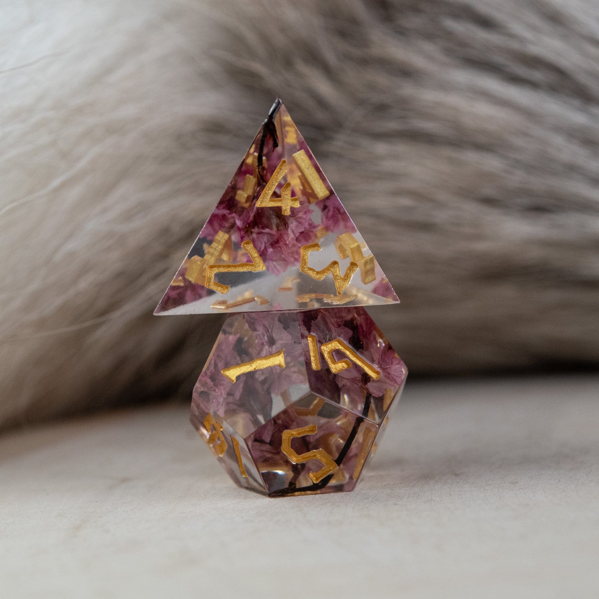 Misty Mountain Gaming Resin Wither and Bloom Sharp-Edged Resin Dice Set