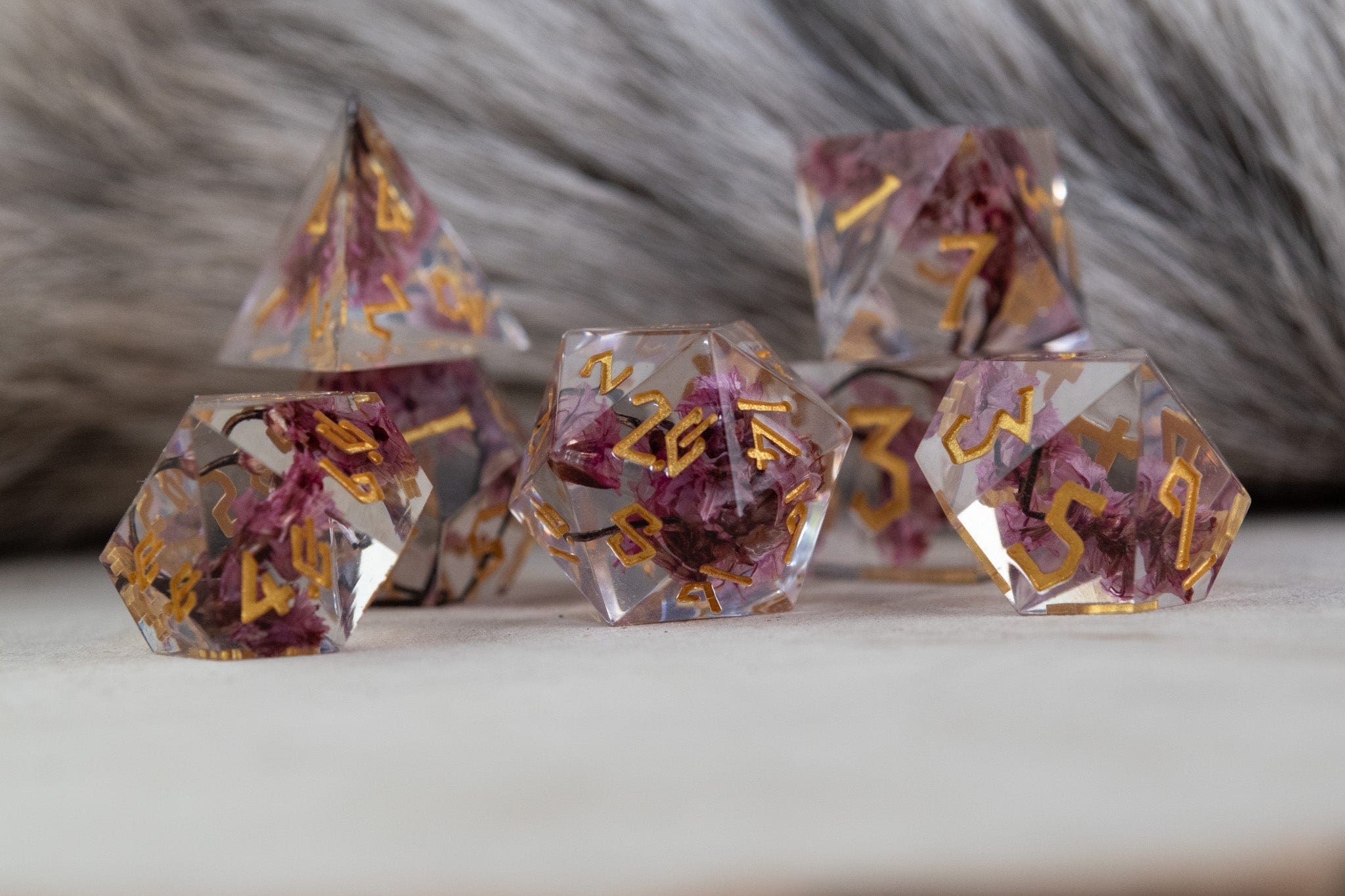 Misty Mountain Gaming Resin Wither and Bloom Sharp-Edged Resin Dice Set