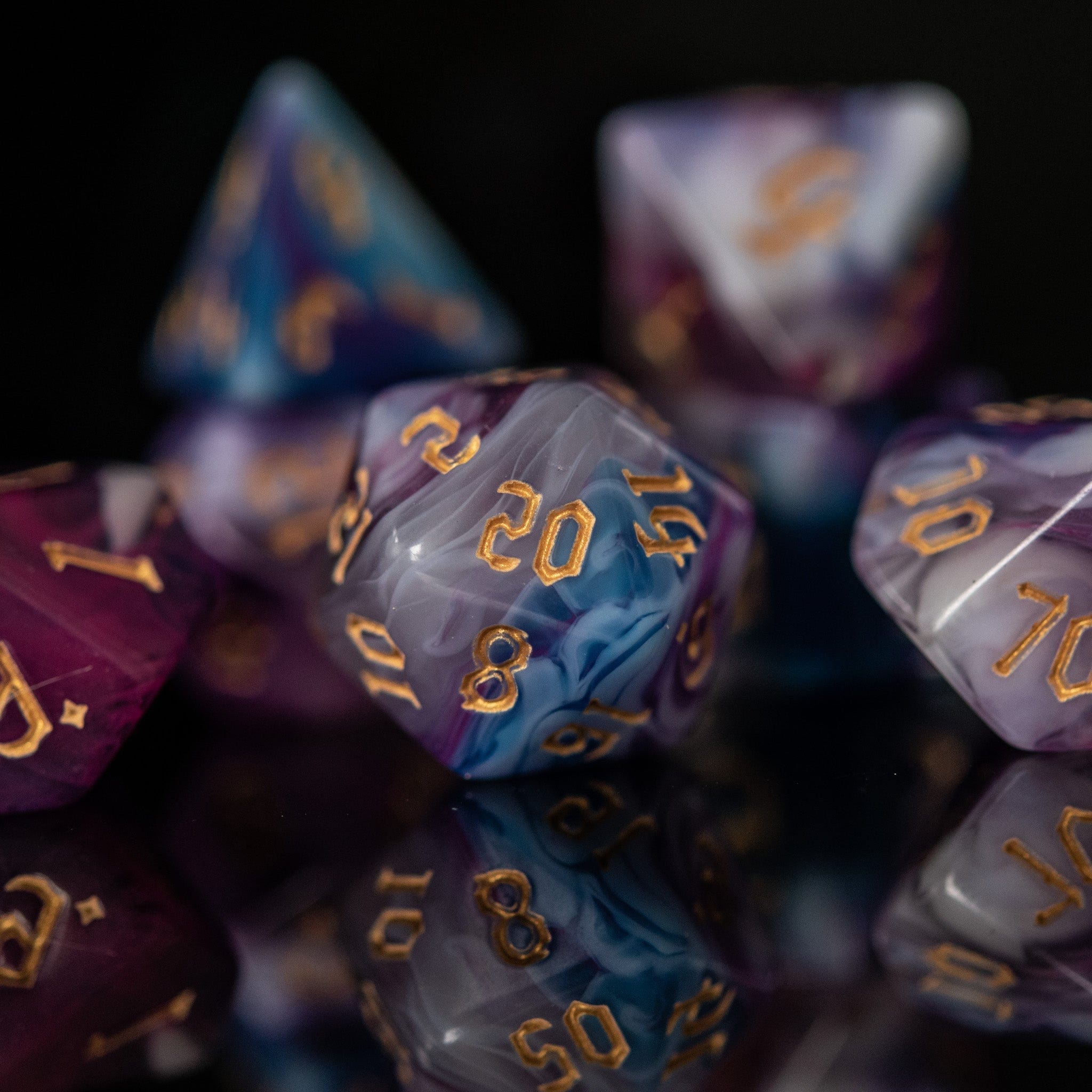 Misty Mountain Gaming Acrylic Dice Wizard Class Acrylic Dice Set