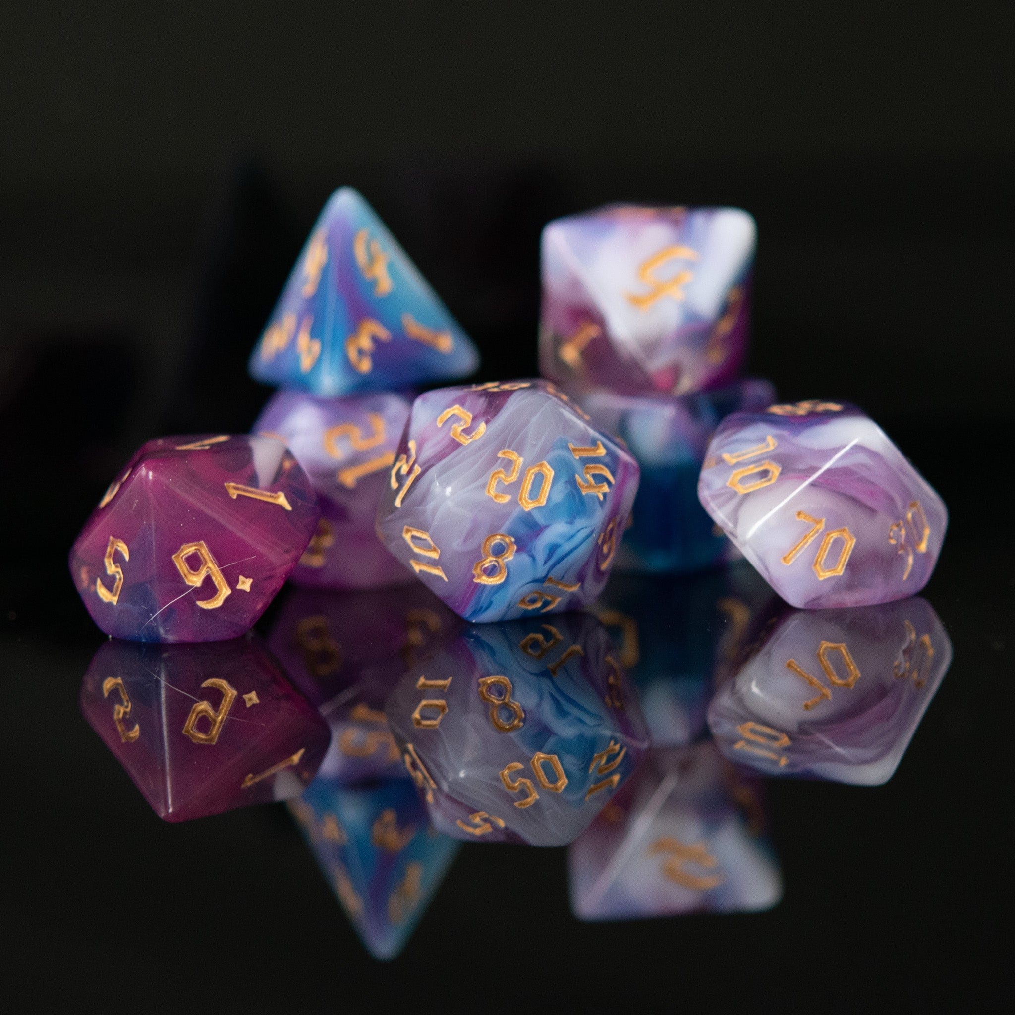 Misty Mountain Gaming Acrylic Dice Wizard Class Acrylic Dice Set