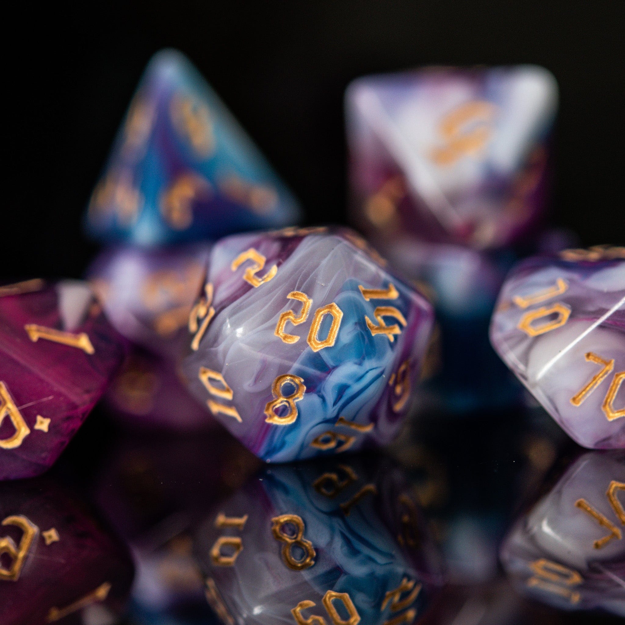 Misty Mountain Gaming Acrylic Dice Wizard Class Acrylic Dice Set