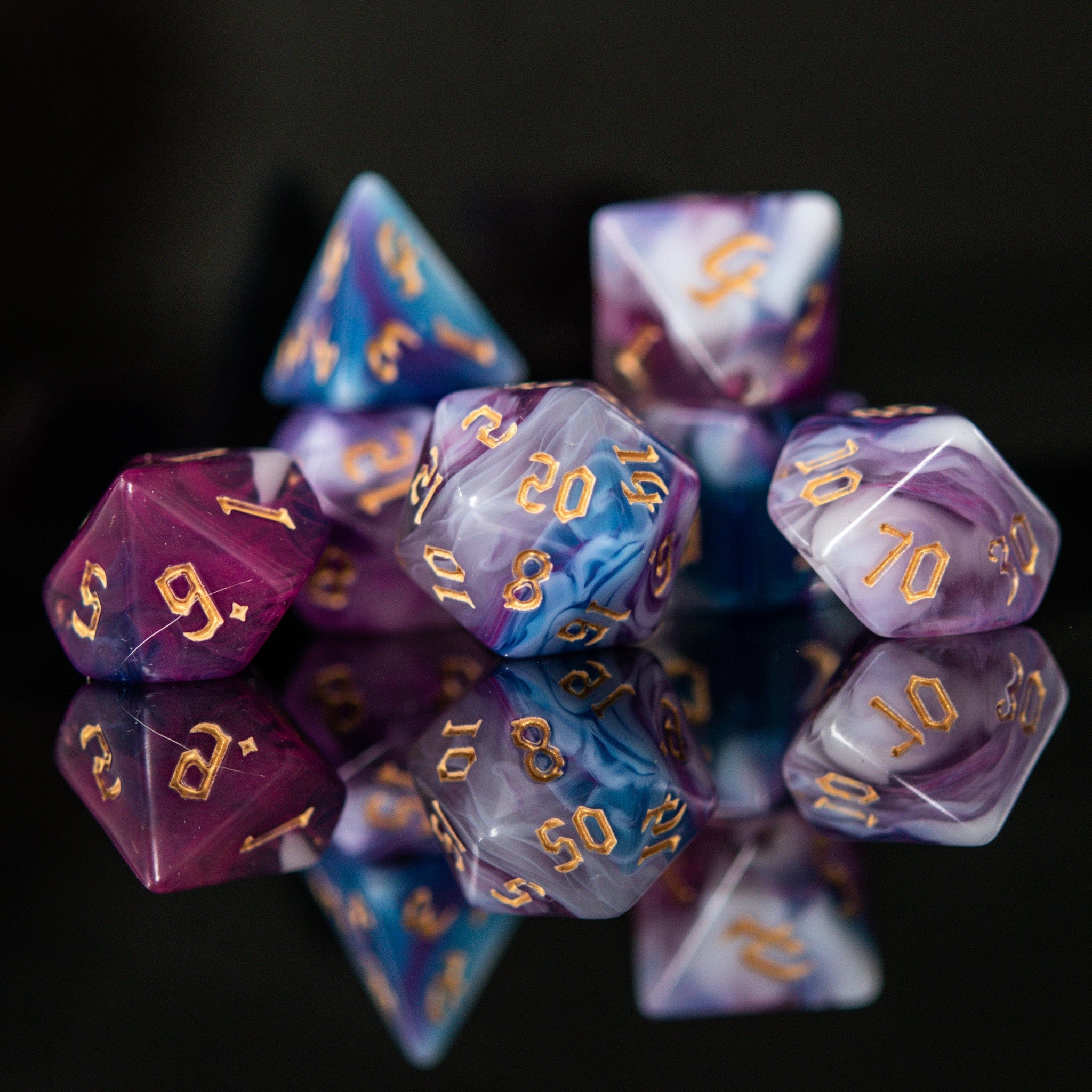 Misty Mountain Gaming Acrylic Dice Wizard Class Acrylic Dice Set